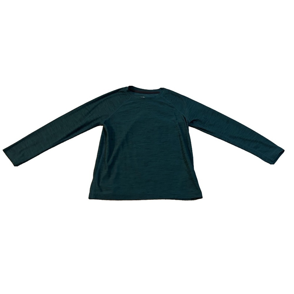 Green Old Navy Go-Dry Long Sleeve Shirt Boys Size 6-7